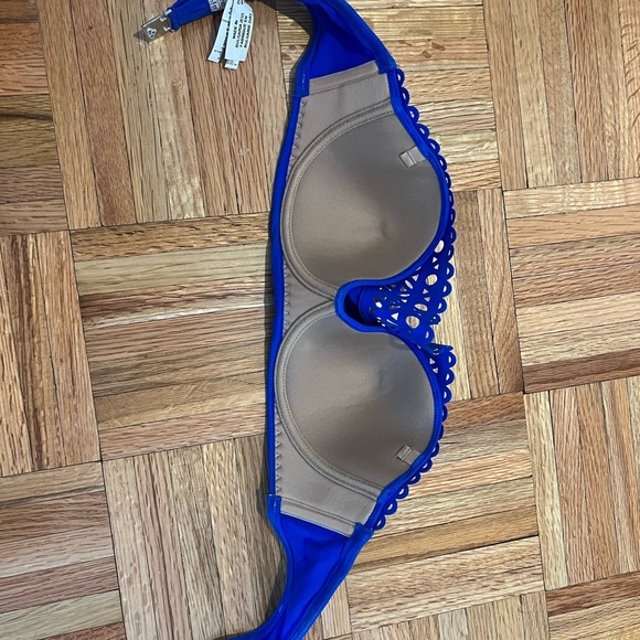 Lise Charmel Ajourage Couture Bandeau Swim Top 32B Cobalt - Picture 3 of 5
